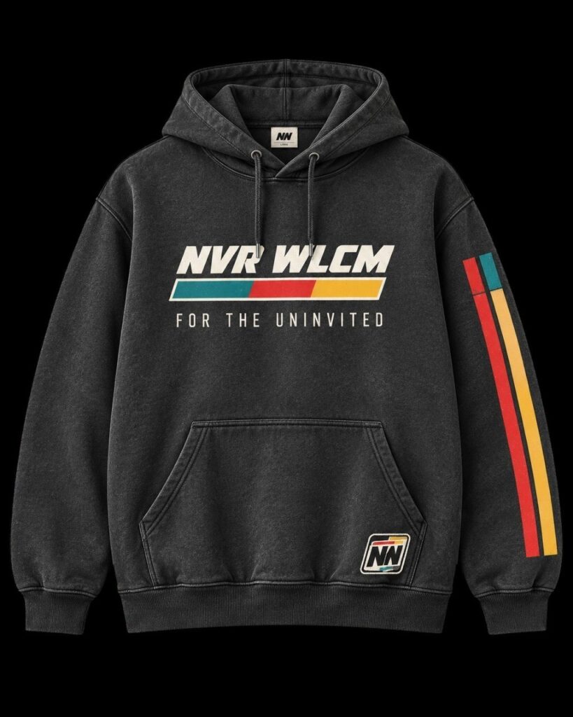 NVR WLCM 90s RACE Hoodie
